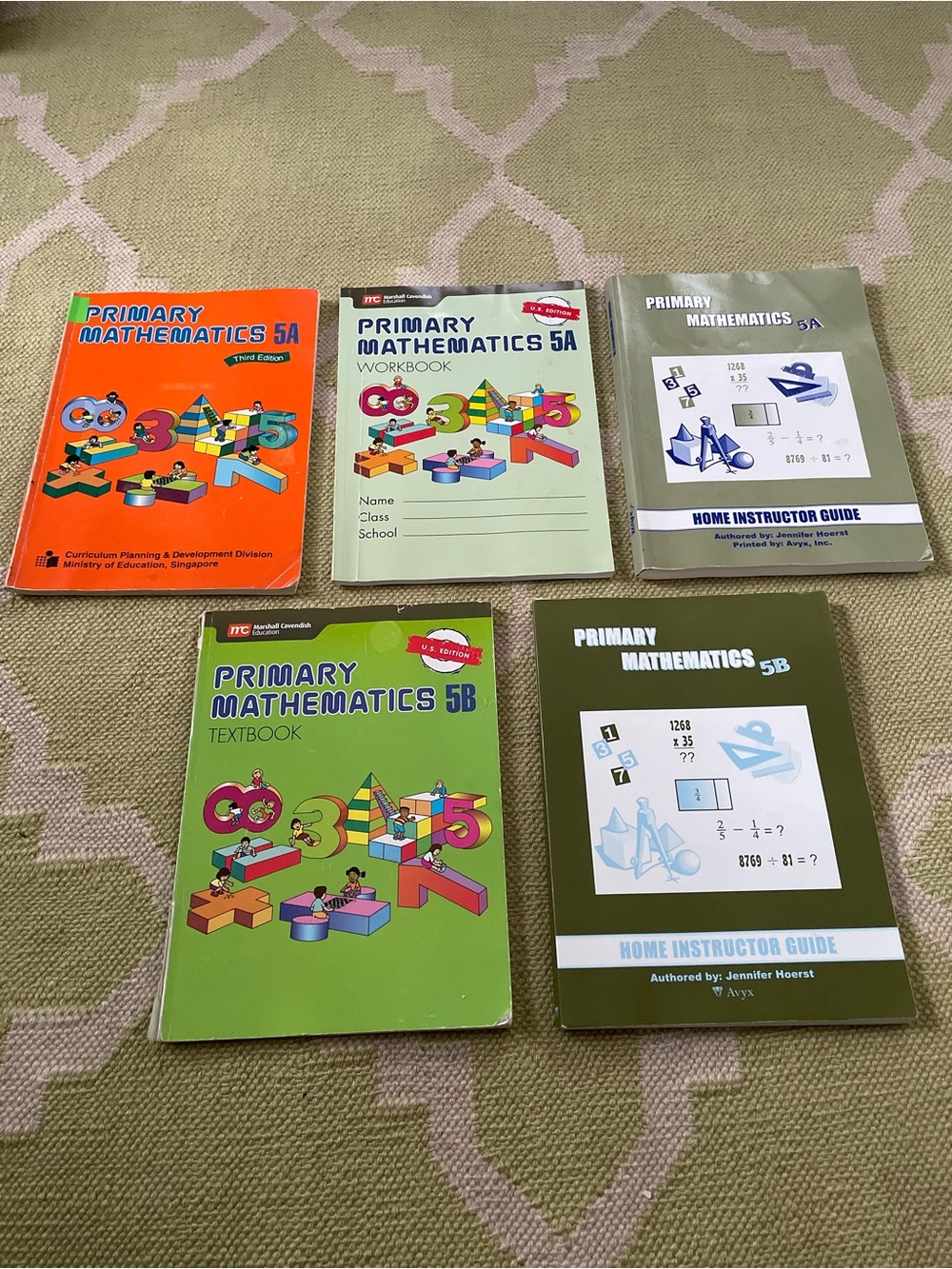 Primary Mathematics 5A and 5B